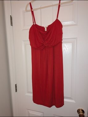 Soma Twist Front Sundress With Removable Straps Red/Orange